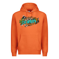 Carrot western cowboy and hat with cactus and cowhide Premium Hoodie - Artiststas
