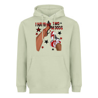 Matcha I Have Two Moods Black and Red Sneakers Afro Girl Heavyweight Hoodie - texasbilliewilder