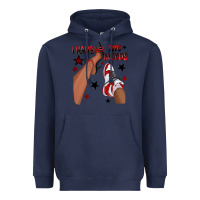 Navy I Have Two Moods Black and Red Sneakers Afro Girl Heavyweight Hoodie - texasbilliewilder