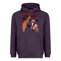 Plum I Have Two Moods Black and Red Sneakers Afro Girl Heavyweight Hoodie - texasbilliewilder