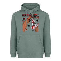 Sage I Have Two Moods Black and Red Sneakers Afro Girl Heavyweight Hoodie - texasbilliewilder