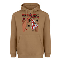 Toasted Coconut I Have Two Moods Black and Red Sneakers Afro Girl Heavyweight Hoodie - texasbilliewilder