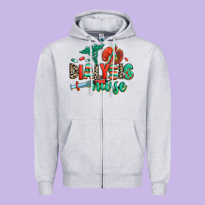 Zipper Hoodie dialysis nurse