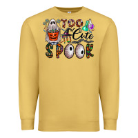 Antique Gold too cute to spook Premium Sweatshirt - CowhideDigitalArt