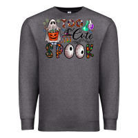 Charcoal Heather too cute to spook Premium Sweatshirt - CowhideDigitalArt