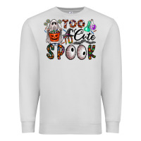 Dove Grey too cute to spook Premium Sweatshirt - CowhideDigitalArt