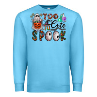 Ocean Blue too cute to spook Premium Sweatshirt - CowhideDigitalArt