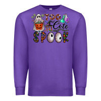 Purple too cute to spook Premium Sweatshirt - CowhideDigitalArt