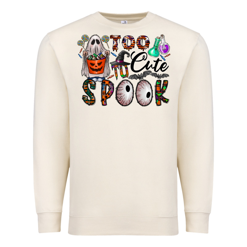 Too Cute To Spook Premium Sweatshirt by CowhideDigitalArt | Teevron