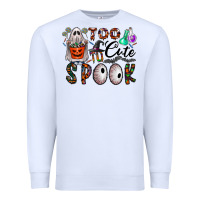 White too cute to spook Premium Sweatshirt - CowhideDigitalArt