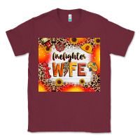 Burgundy firefighter wife Classic Tee - RanaPortraitStore