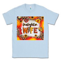 Dusty Blue firefighter wife Classic Tee - RanaPortraitStore