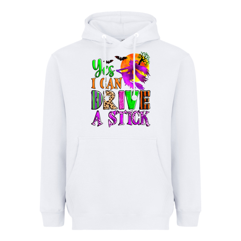 Yes I Can Drive A Stick Heavyweight Hoodie by Zillion Design Studio | Teevron
