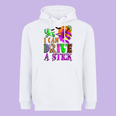 Yes I Can Drive A Stick Heavyweight Hoodie Designed By Zillion Design Studio