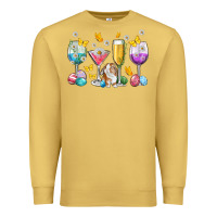 Antique Gold Easter wine glasses Easter Day Premium Sweatshirt - Neo Western