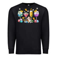 Black Easter wine glasses Easter Day Premium Sweatshirt - Neo Western