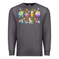 Charcoal Heather Easter wine glasses Easter Day Premium Sweatshirt - Neo Western