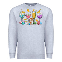 Heather Grey Easter wine glasses Easter Day Premium Sweatshirt - Neo Western