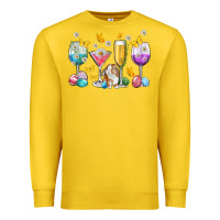 Lemon Easter wine glasses Easter Day Premium Sweatshirt - Neo Western