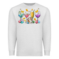 Oatmeal Heather Easter wine glasses Easter Day Premium Sweatshirt - Neo Western