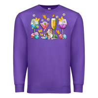 Purple Easter wine glasses Easter Day Premium Sweatshirt - Neo Western