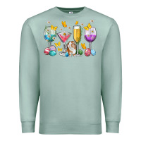 Seafoam Easter wine glasses Easter Day Premium Sweatshirt - Neo Western