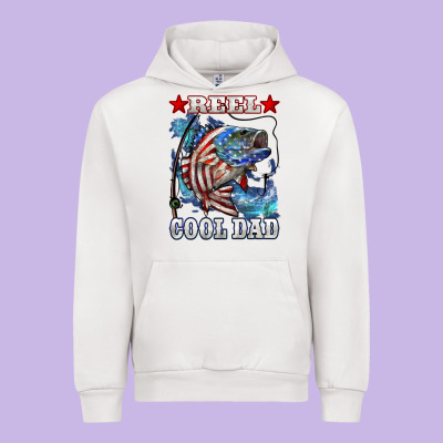 Reel Cool Dad Bass Urban Hoodie Designed By Lillyallendesigns