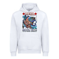 White Reel Cool Dad Bass Urban Hoodie - LillyAllenDesigns