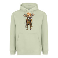 Matcha heifer cow with cow bell Heavyweight Hoodie - RanaPortraitStore