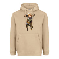 Mushroom heifer cow with cow bell Heavyweight Hoodie - RanaPortraitStore