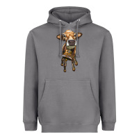 Storm heifer cow with cow bell Heavyweight Hoodie - RanaPortraitStore