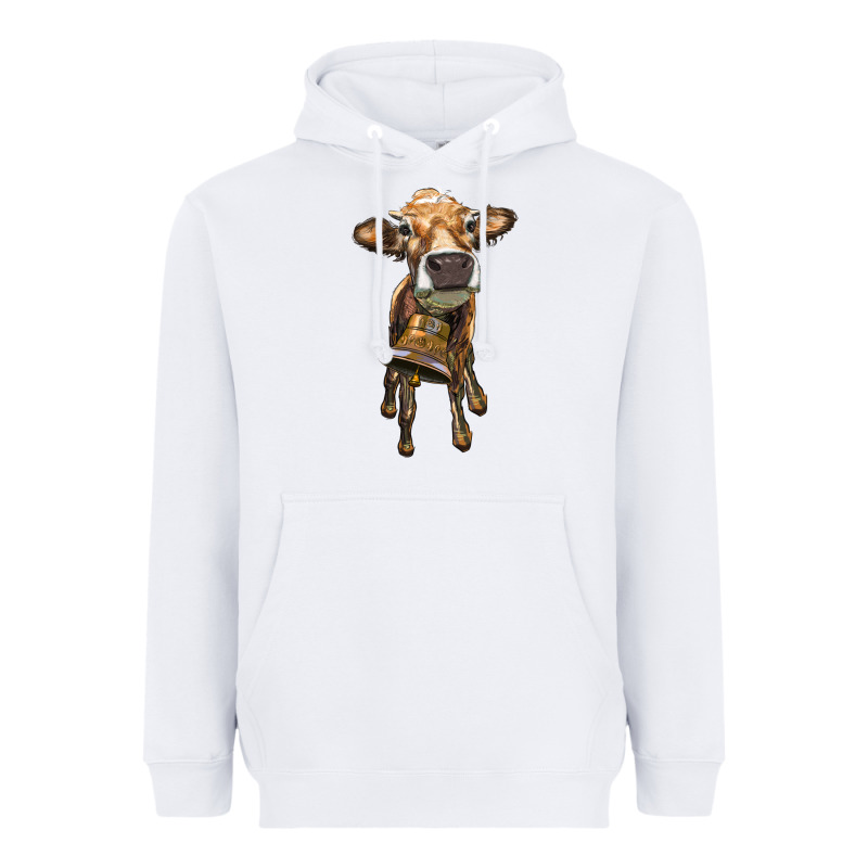 Heifer Cow With Cow Bell Heavyweight Hoodie by RanaPortraitStore | Teevron