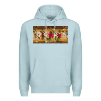 Blue Mist western  leopardfloral licanse plate Premium Hoodie - Artiststas