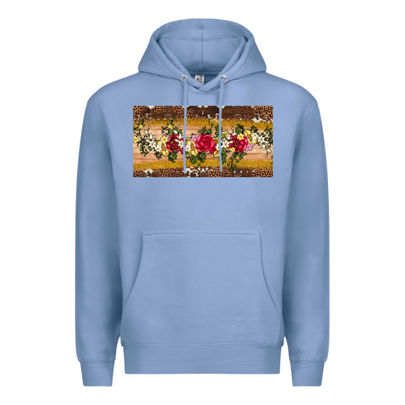 Western  Leopardfloral Licanse Plate Premium Hoodie by Artiststas | Teevron