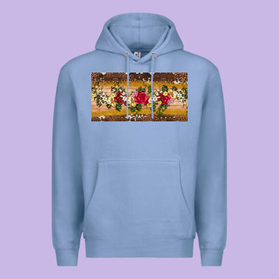 Western  Leopardfloral Licanse Plate Premium Hoodie Designed By Artiststas