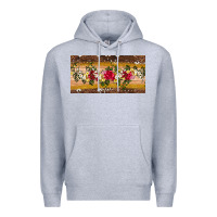 Heather Grey western  leopardfloral licanse plate Premium Hoodie - Artiststas