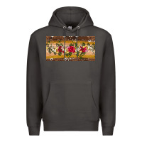 Smoke western  leopardfloral licanse plate Premium Hoodie - Artiststas