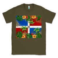 Army Green dominican republic Classic Tee - RanaPortraitStore