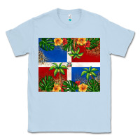 Dusty Blue dominican republic Classic Tee - RanaPortraitStore
