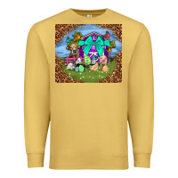 Antique Gold Farm animal easter tumbler Easter Day Premium Sweatshirt - Neo Western