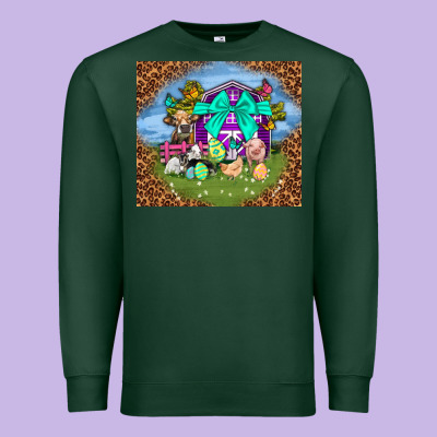 Farm Animal Easter Tumbler Easter Day Premium Sweatshirt Designed By Neo Western