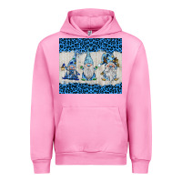 Fuchsia Pink snowy christmas gnomes Urban Hoodie - BarkalooDesign
