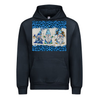 Navy snowy christmas gnomes Urban Hoodie - BarkalooDesign