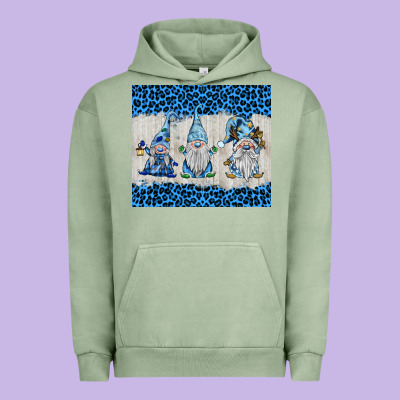 Snowy Christmas Gnomes Urban Hoodie Designed By Barkaloodesign