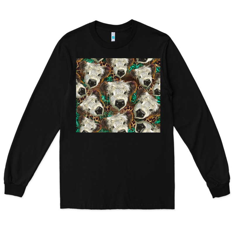 White Scottish Calf Long Sleeve Tee by BarkalooDesign | Teevron