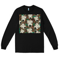 Black white Scottish calf Long Sleeve Tee - BarkalooDesign