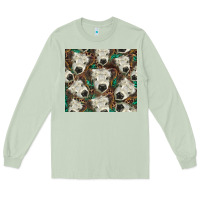 Matcha white Scottish calf Long Sleeve Tee - BarkalooDesign
