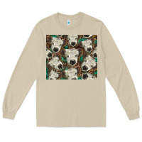 Mushroom white Scottish calf Long Sleeve Tee - BarkalooDesign