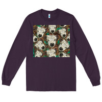 Plum white Scottish calf Long Sleeve Tee - BarkalooDesign