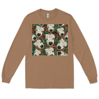 Toasted Coconut white Scottish calf Long Sleeve Tee - BarkalooDesign